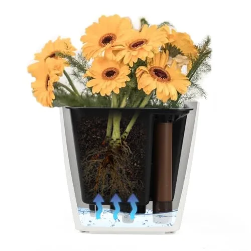 CPROSP Jardinera Rectangular Autorriego 40cm con Indicador de Nivel foto 2