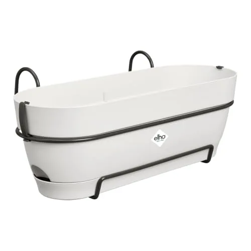 Elho Vibia Campana Trough allin1 50cm, Jardinera con Depósito y Plato Integrado