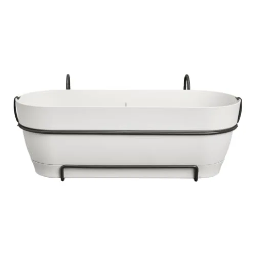 Elho Vibia Campana Trough allin1 50cm, Jardinera con Depósito y Plato Integrado foto 1