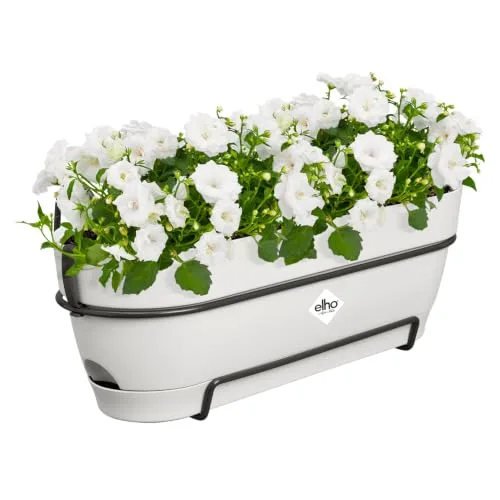 Elho Vibia Campana Trough allin1 50cm, Jardinera con Depósito y Plato Integrado foto 2