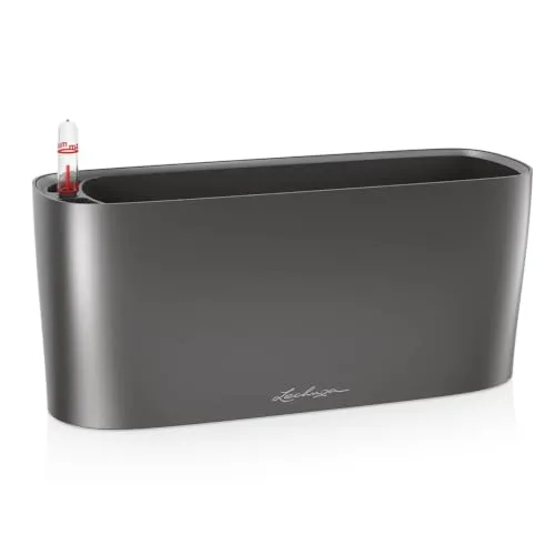 Lechuza Deltini Premium 10, Maceta Compacta con Sistema de Riego