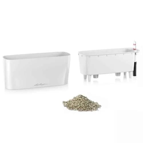 Lechuza Deltini Premium 10, Maceta Compacta con Sistema de Riego foto 2