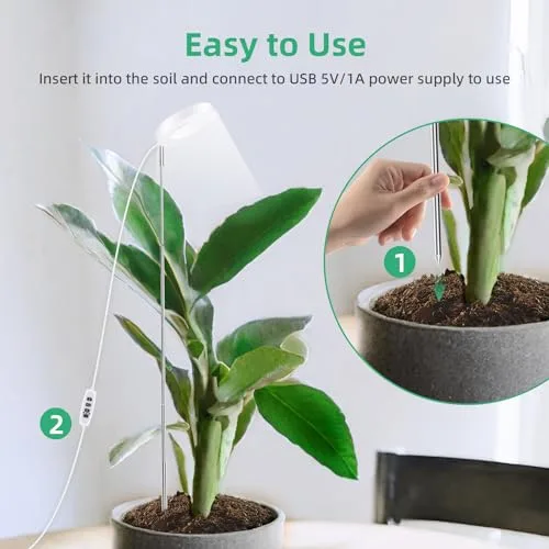 Mcbazel Lámpara de Plantas de Pinza, 24 LED, Altura Ajustable 61,5cm foto 5