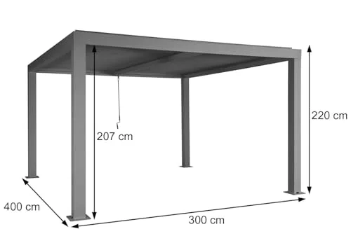 Mendler Pérgola Bioclimática HWC-L46 de Aluminio foto 2