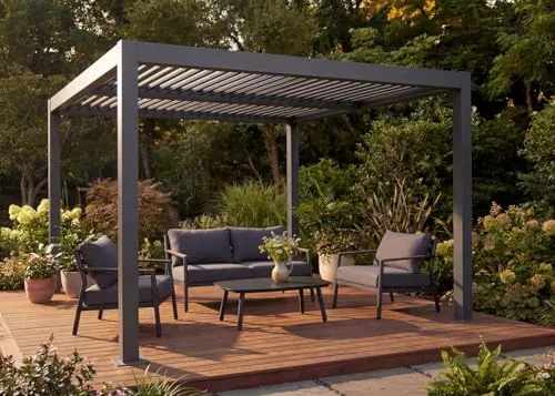 Mendler Pérgola Bioclimática HWC-L46 de Aluminio foto 4