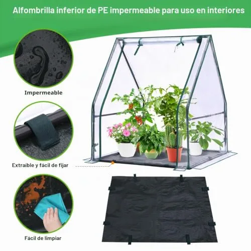 Ohuhu Mini Invernadero Portátil para Interior y Exterior, 91x91x107cm foto 3
