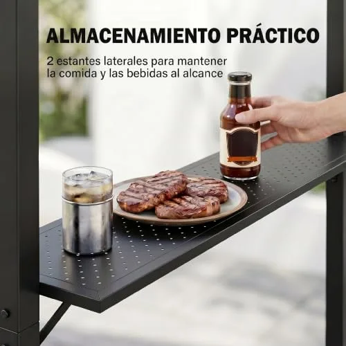 Outsunny Pérgola para Barbacoa con Estantes foto 3