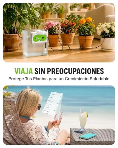 RAINPOINT Sistema de Riego Automático WiFi, Modo Ciclo y Remojo, hasta 15 Plantas foto 2