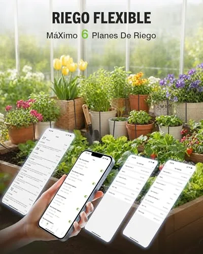 RAINPOINT Sistema de Riego Automático WiFi, Modo Ciclo y Remojo, hasta 15 Plantas foto 4