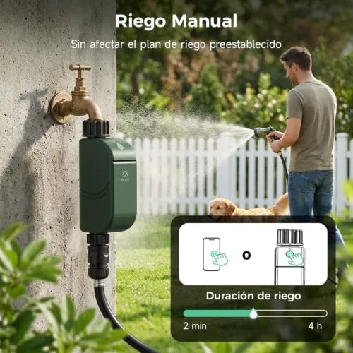 Woox Programador de Riego WiFi Inteligente, Sin Hub, IP65 foto 6