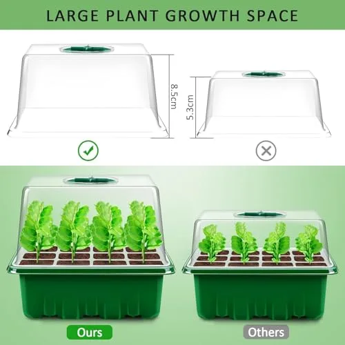YAUNGEL Bandejas de Germinación, 10 Pcs 120 Células, con Herramientas foto 1